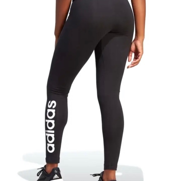 Adidas AEROREADY Prime Green High-Waisted Women's Logo Leggings Size L - Picture 2 of 10